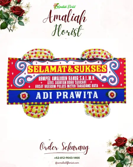 Papan Bunga Ucapan Selamat Ujung Gading